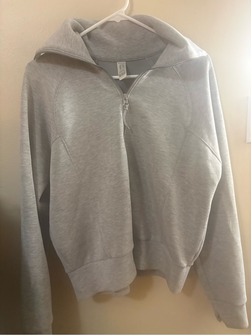 Light Gray Half-Zip Sweater